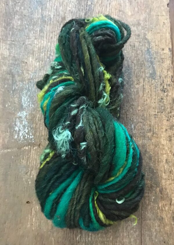 Swamp Witch handspun yarn, 76 yards