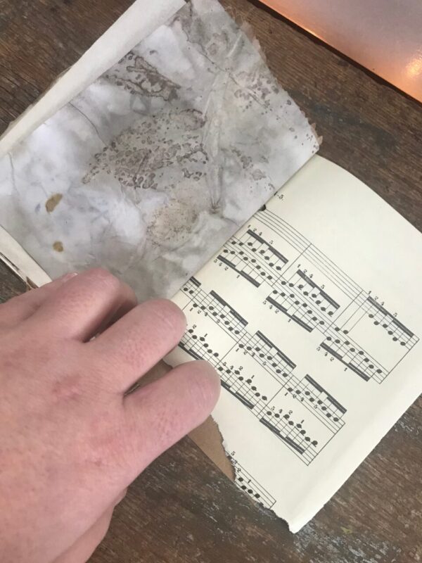 Mini art journal, rustic natural neutrals