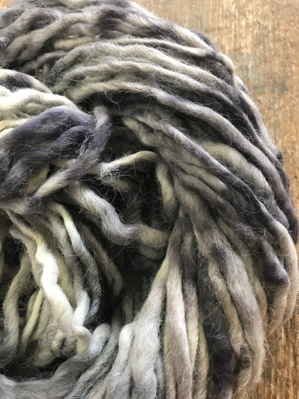 Maple leaf naturally bundle dyed handspun yarn, 20 yards