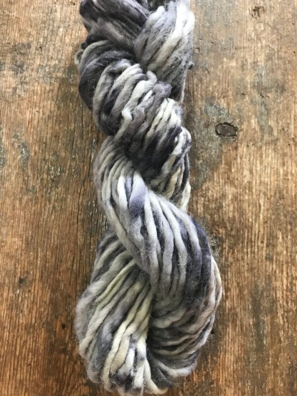 Maple leaf naturally bundle dyed handspun yarn, 20 yards
