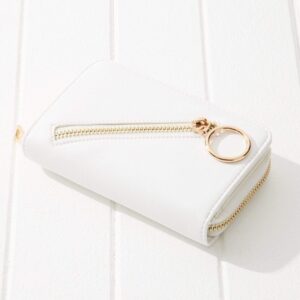 Mia Vegan Leather Bi-Fold Wallet – White