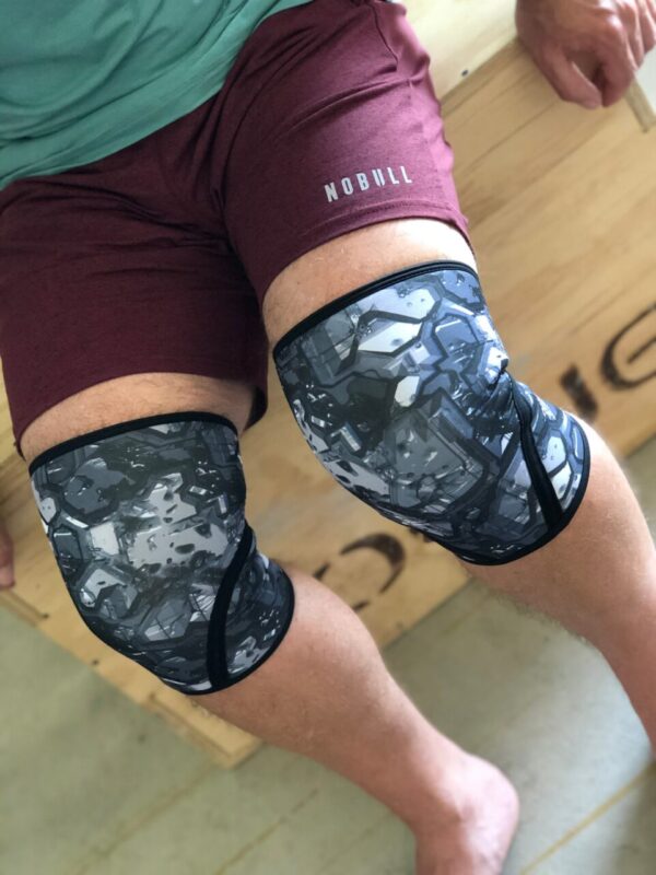 5mm Reversible Cyborg Superhero Print Knee Sleeves (Pair)