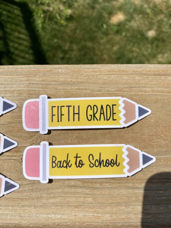 Grade School Pencil Stickers