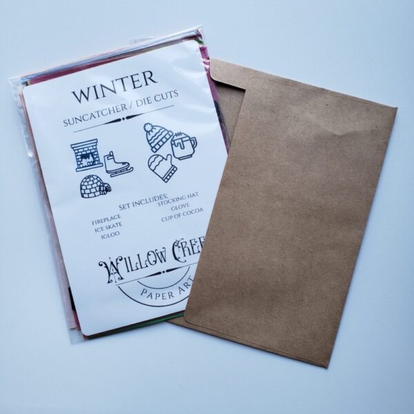 Winter Themed Die cut – Suncatcher Kit
