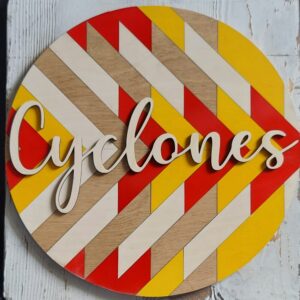Cyclones Wooden Round