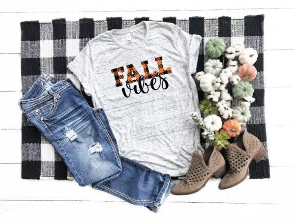 Buffalo Plaid Fall Vibes Tee