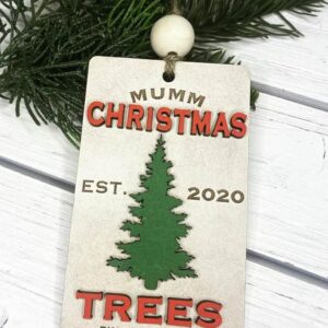Last Name / Est. Year Christmas Tree Ornament
