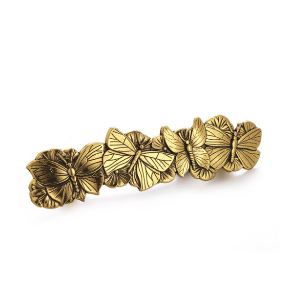 Butterfly Barrette in Antiqued Gold Tone