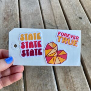 Forever True mini Sticker Decal set – Iowa state cyclones