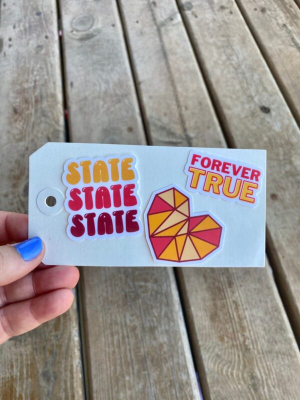 Forever True mini Sticker Decal set – Iowa state cyclones