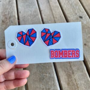 Ballard Bombers mini Sticker Decal set