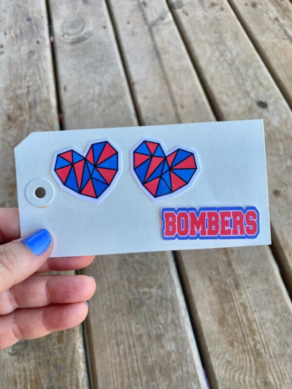 Ballard Bombers mini Sticker Decal set