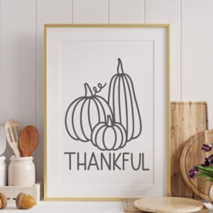 Thankful Pumpkins Fall Sign