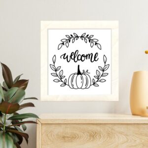 Pumpkin Welcome Fall Sign