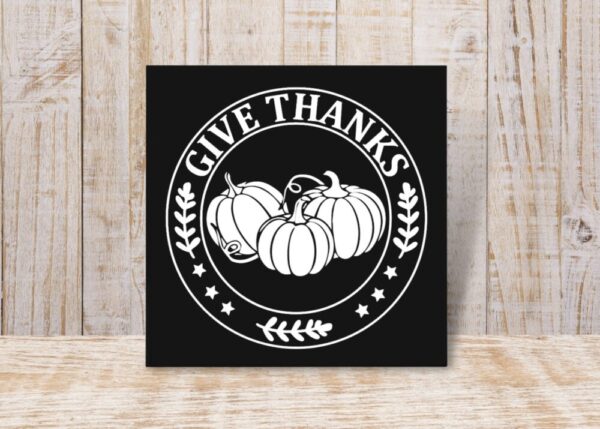 Give Thanks Fall Sign