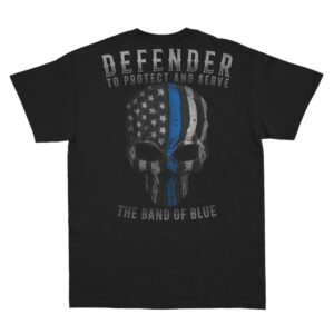 Blue Line Skull T-shirt