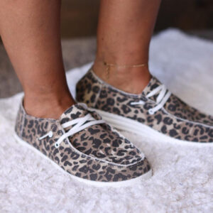 Casual Leopard Canvas Shoe • 8.5 – 11