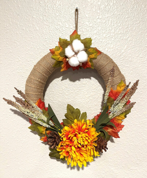 10″ Fall Wreath  Item #3251
