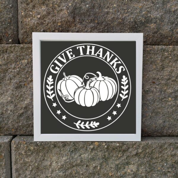 Give Thanks Fall Sign