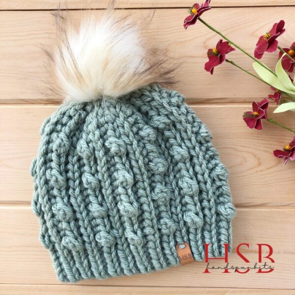 Winter Hat in Sage Green