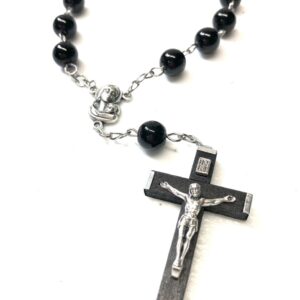Handmade One Decade Black Car Rosary