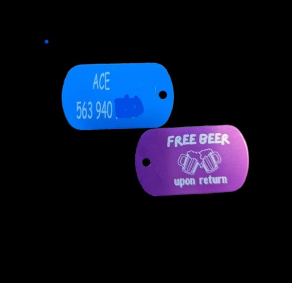 Personalized Dog Tag-Free Beer Upon Return