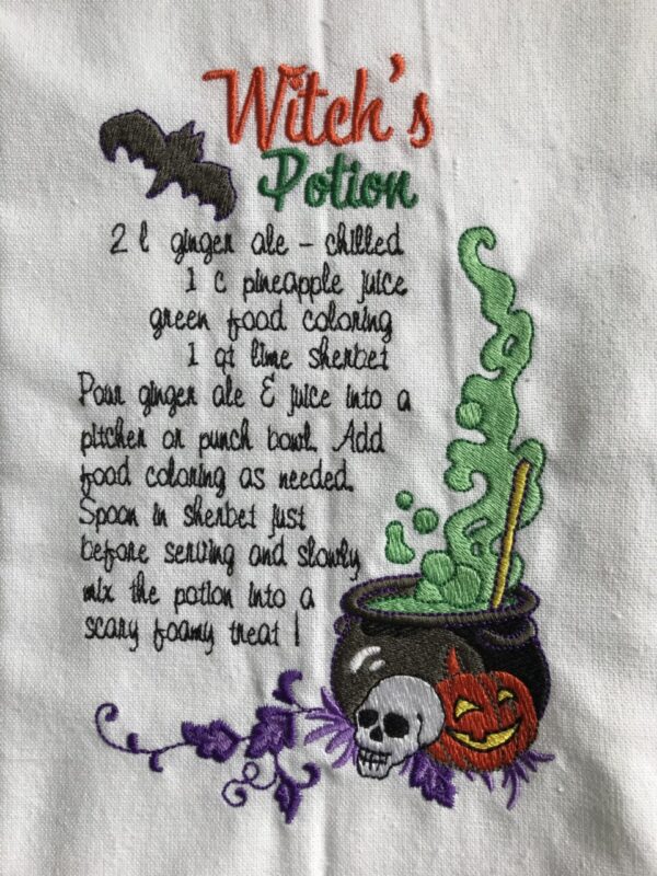 Witch’s Potion Recipe Towel