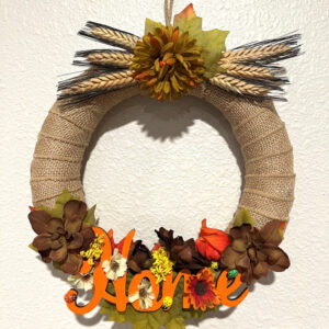 10″ Fall Home Wreath