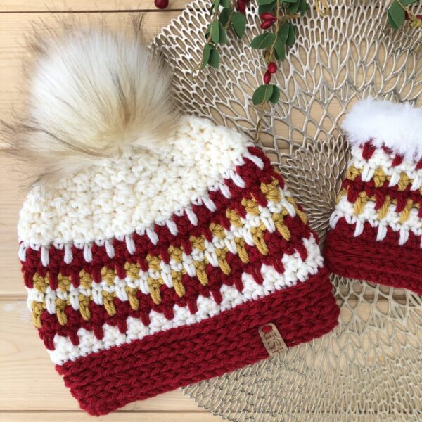 Handmade Hat in Iowa State Colors