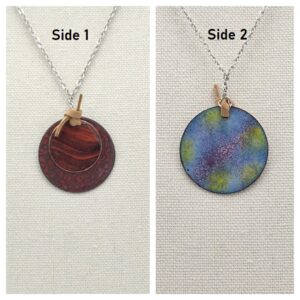 Double-Sided Necklace by Lori Kidd, “Terra Cotta Winds”