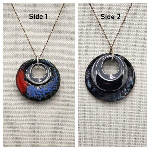 Double-Sided Necklace by Lori Kidd, “Thru the Tunnel”
