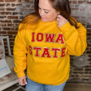 Collegiate Fuzzy Letter Sweatshirts