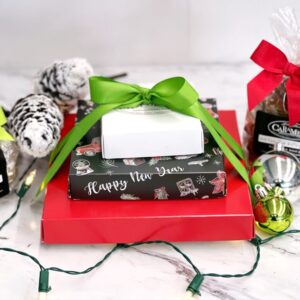 Holiday Gift Tower –  Holiday Deluxe Assortment, TorTush/Lillie Pad Assortment, and Wrapped Caramel