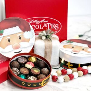 Santa Round Truffle Gift Box