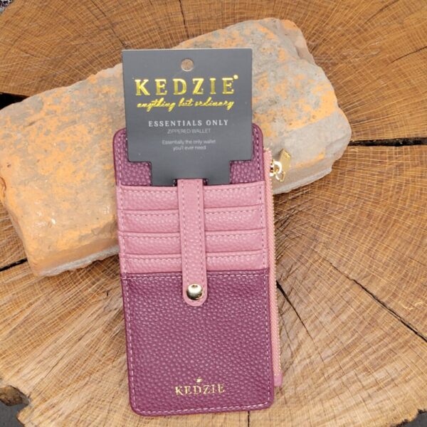 Kedzie Essentials Only Zip Wallet – Wine