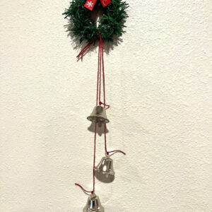 Christmas Door Hanger with Red-White Striped String  Item #3959