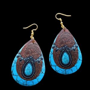 Boho Chic Turquoise Earrings