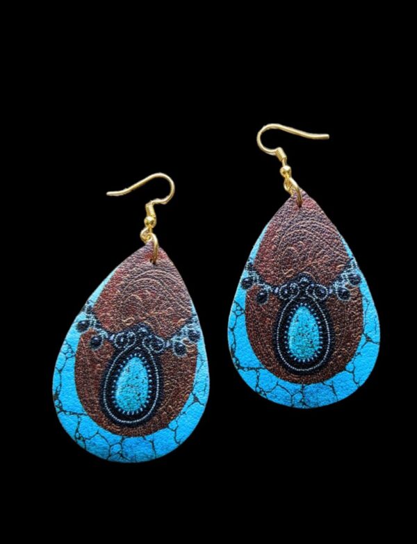 Boho Chic Turquoise Earrings