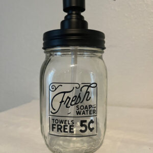 Mason Jar Soap/Lotion Dispenser  Item #3257