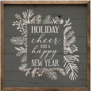 Holiday Cheer Happy New Year – Kendrick Home Wood Sign