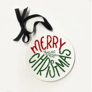 Merry Christmas Greenery – Kendrick Home Ornament