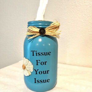 Mason Jar Tissue Holder  Item #3877