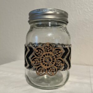 Change Jar- Wood Flower Item #3102