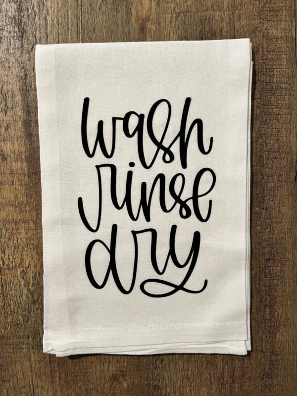 Wash, Rinse, Dry Flour Sack Towel  Item #3823