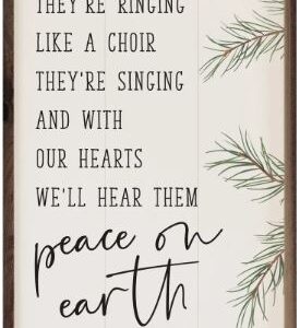 Peace on Earth Good Will to Men – Kendrick Home Wood Sign