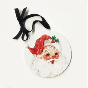 Rosy Cheek Santa Ornament – Kendrick Home Ornament