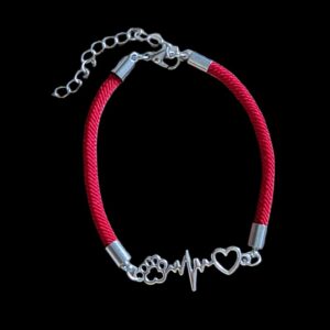 Signature Bracelet Heartbeat Red Cord