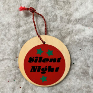 Silent Night Wood Ornament  Item #3937