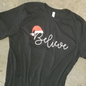 Believe Santa Graphic T-Shirt