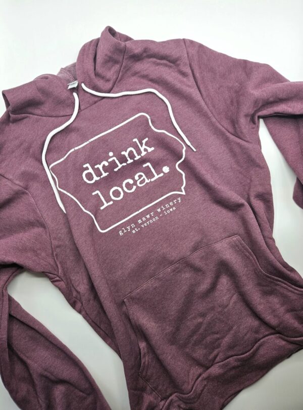 Drink Local Hoodie (white design)